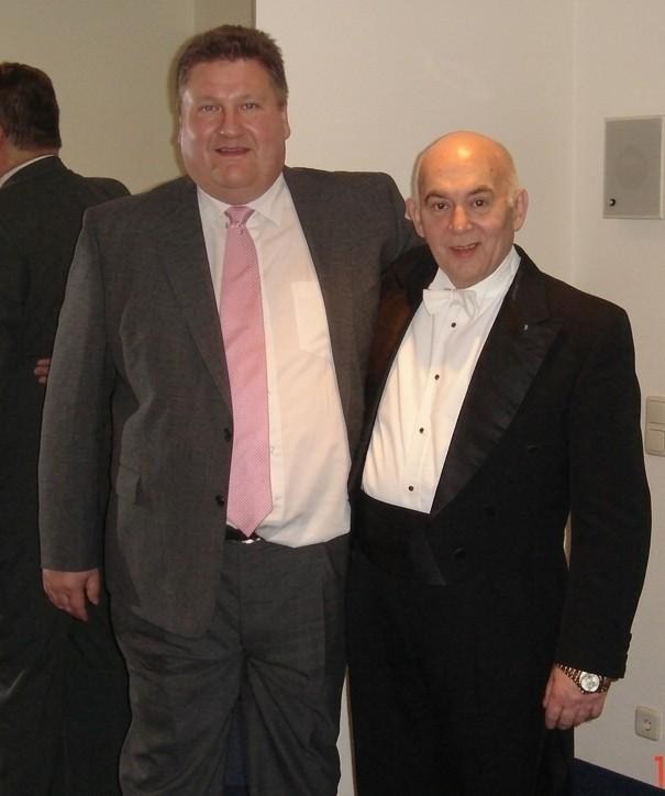Christopher Painter with Alun Francis following the Forest of Dreams premiere